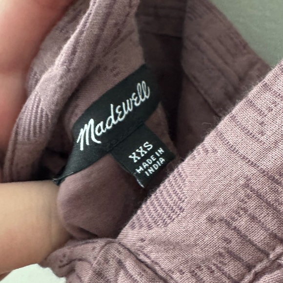 Madewell Quilted Puff-Sleeve Mini Dress in Fig Multi Jaq XXS - Picture 5 of 7